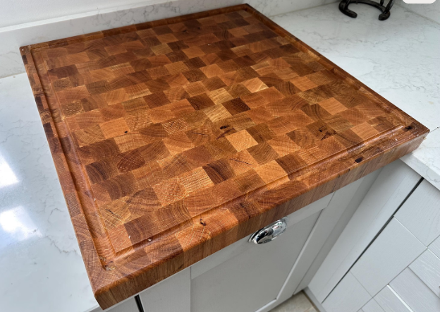 Butchers Block Solid Oak End Grain 600x600x50mm