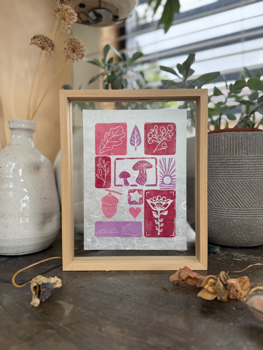 Mini-Print Tiles Lino Print