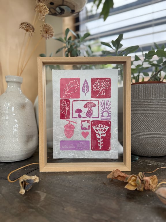 Mini-Print Tiles Lino Print