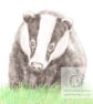 Badger - Blank Card - Image 1
