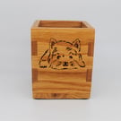 Decorative Storage Oak Box - West Highland Terrier (Young Westie)