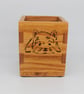 Decorative Storage Oak Box - West Highland Terrier (Young Westie)