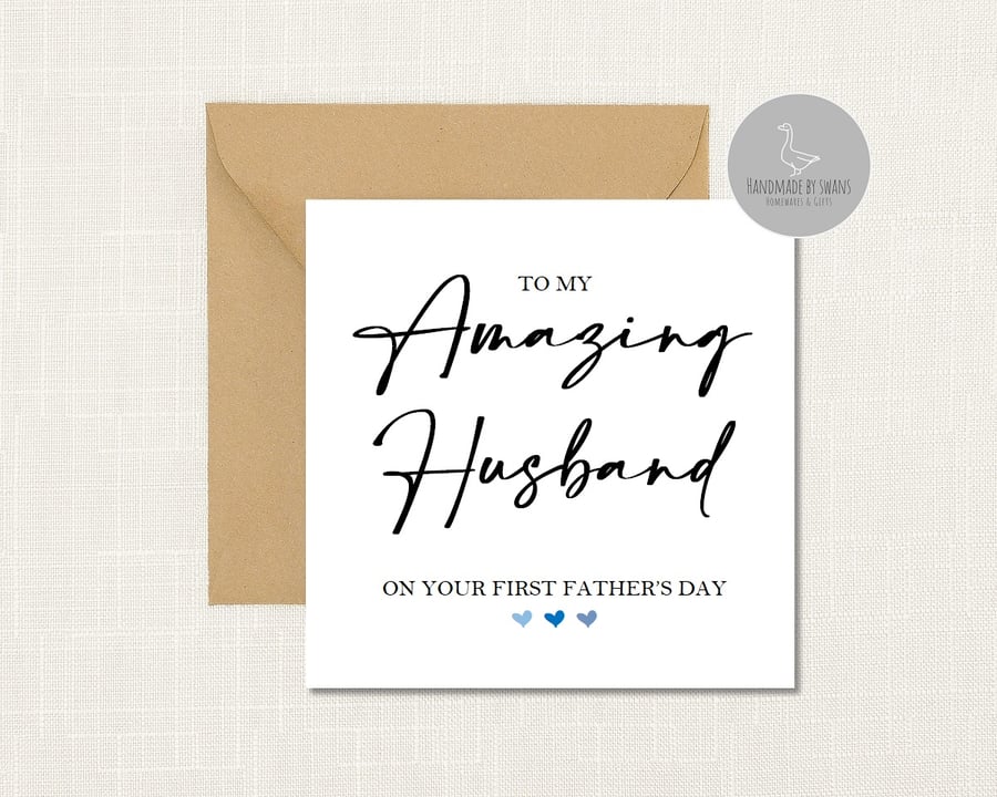 To my amazing husband on your first father's day Greeting Card