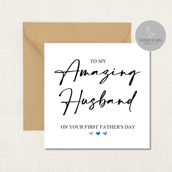 To my amazing husband on your first father's day Greeting Card