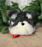 Needle felted dog bauble - Schnauzer - Image 5