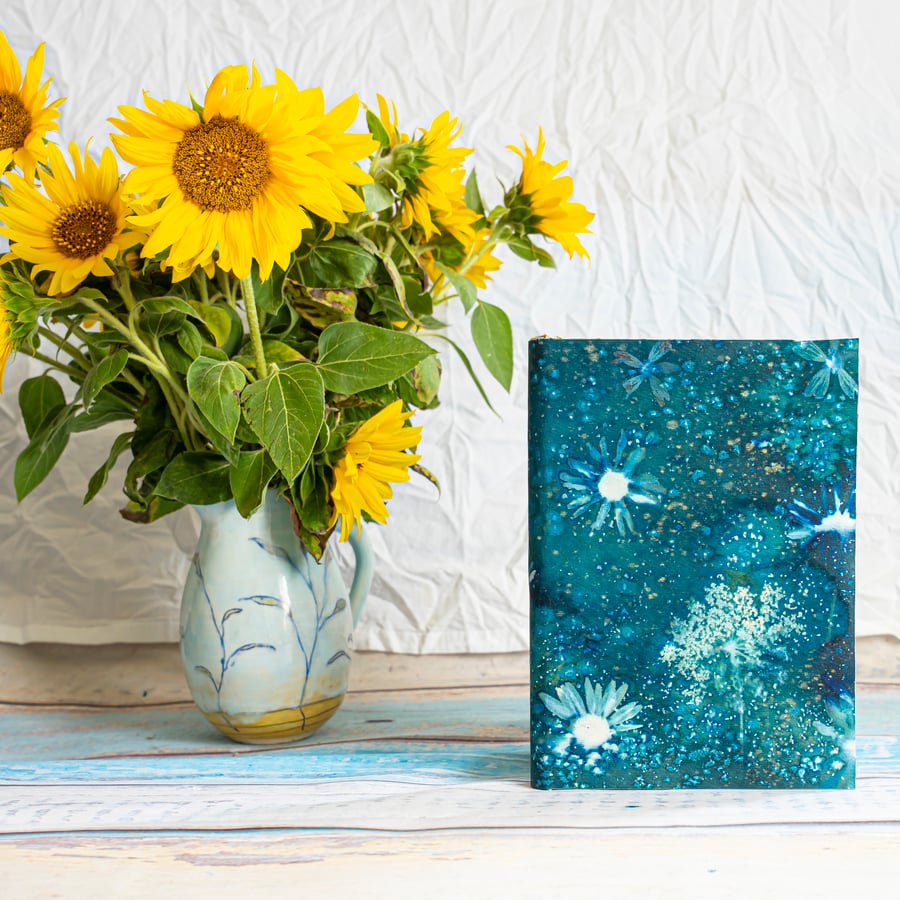 innerwords ... Cyanotype with All Sorts of Wildflowers and Handmade (Folksy133)