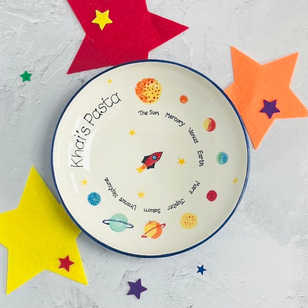 Personalised Space Bowl or Plate