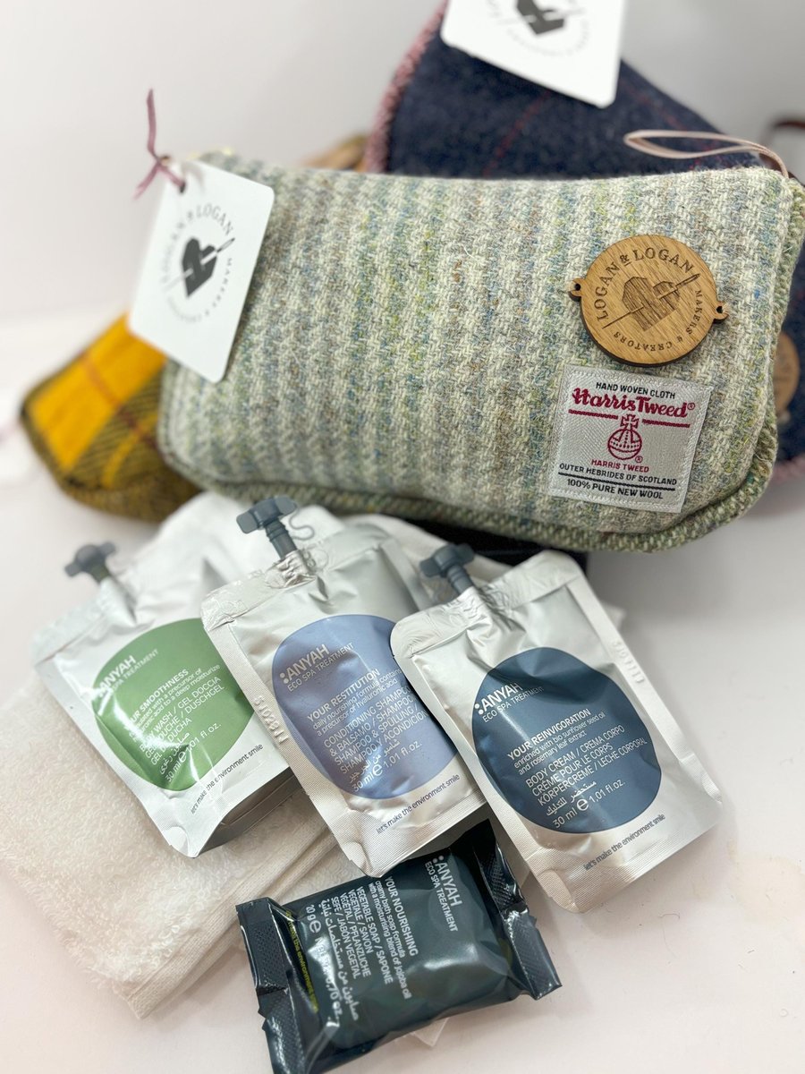 Cute Harris Tweed wash bag