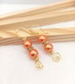 Pearl Earrings - Love Heart Pearl Drop Earrings - Choice of Colours - Image 7