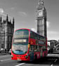 Big Ben Red Bus Westminster Bridge London Photograph Print - Image 1