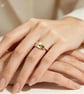 Arrow Ring, silver and gold ring, contemporary ring, simple modern ring, arrows, - Image 10