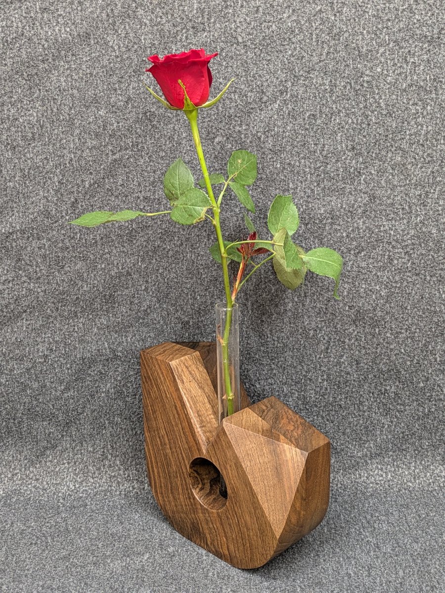 English Walnut wooden  flower pot 