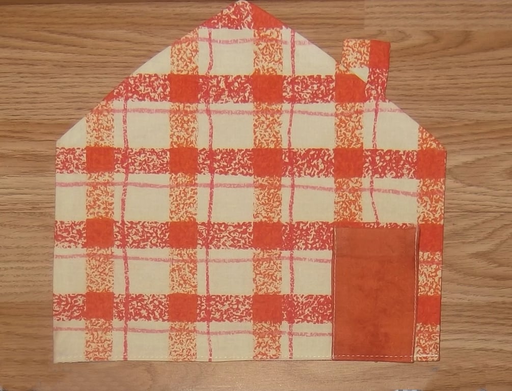 House shaped Table place mat Terracotta