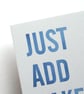 Just Add Cake Greetings Card - Image 3
