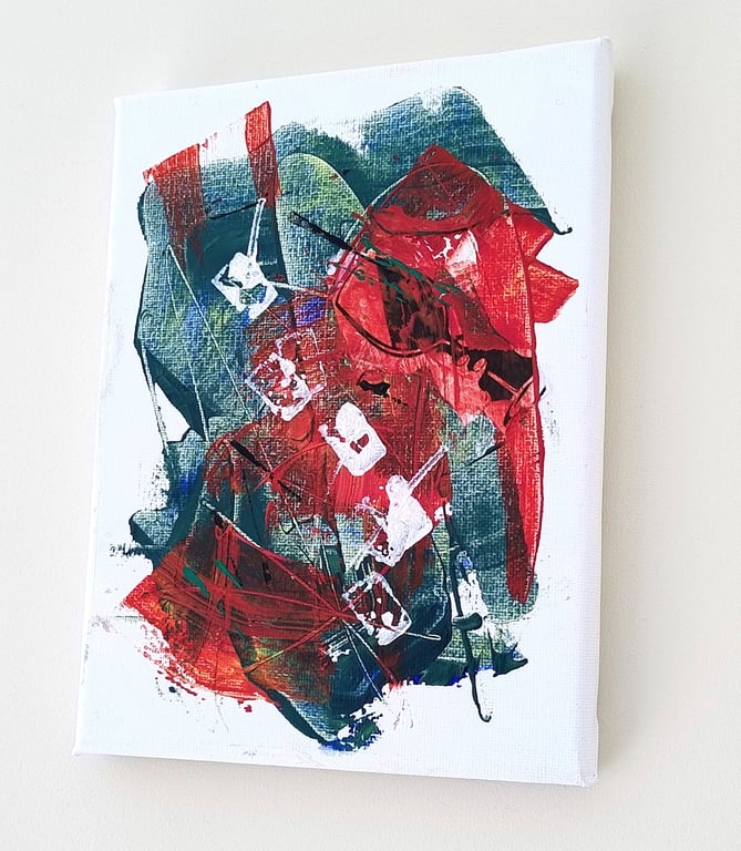 Urban Drift: A Textured Mixed Media Canvas Study