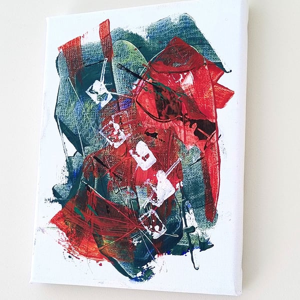 Urban Drift: A Textured Abstract Canvas Study