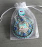 Hand Embroidered Sewing Bag Charm or Keyring - Image 7