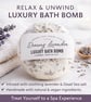 Handmade Lavender Bath Bomb – Luxury Vegan Spa Treat with Dead Sea Salt