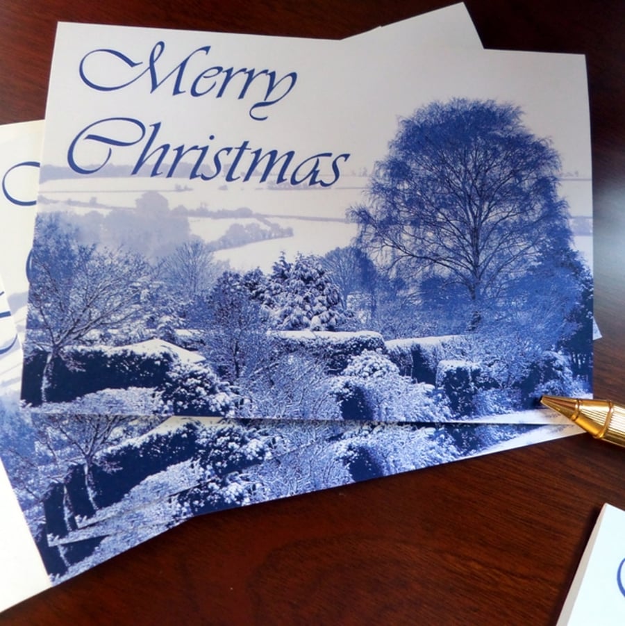 Frosty Landscape - Pack of Five Christmas Cards