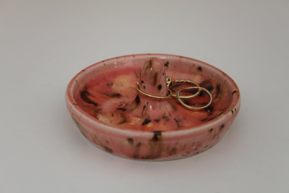 Handmade Ring Dish Amaryllis inspired 