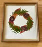 Pressed Autumn Botanical Art in recycled frame - Image 1