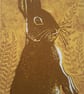 Rabbit linocut - Image 4