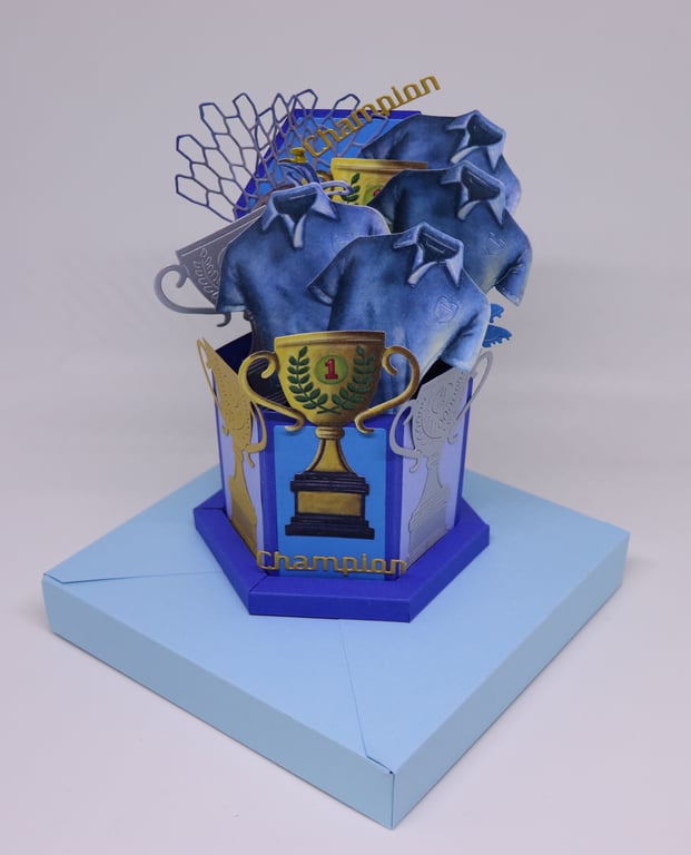 Champions pop out card.