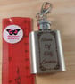 Personalised Photo or Text Engraved Hip Flask Keyring - Image 4