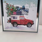 Christmas advent calender card. 