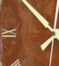 Designer made Wooden Wall Clock with a Burr Madrone Dial & Inlaid Sycamore Bezel - Image 8