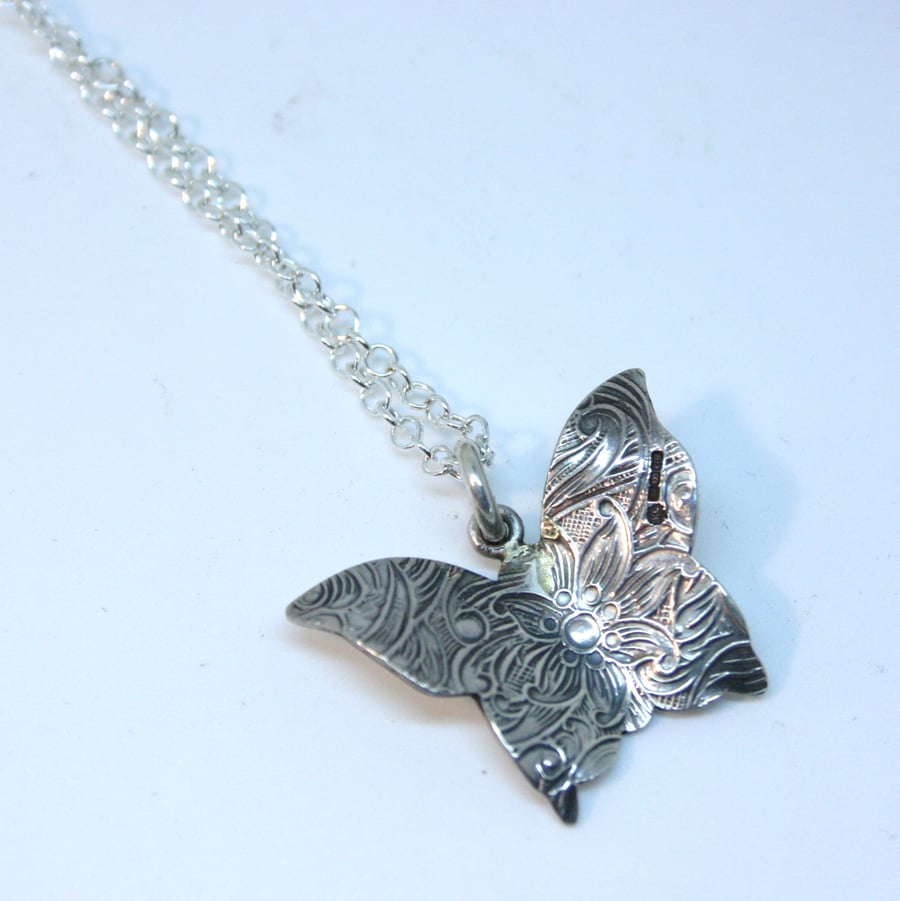 Paisley butterfly pendant 