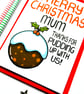 Funny Mum Christmas Card, Mum Christmas Pudding Card From Children  - Image 3