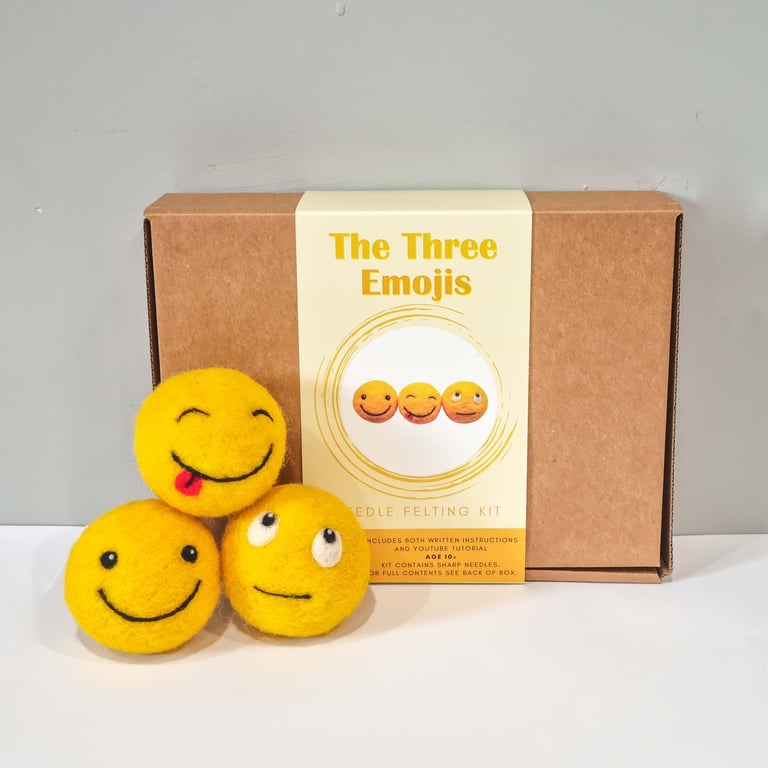Emoji Needle Felting Kit: Fun Crafts for Beginners