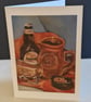 Greetings Card (Blank) A5 - 'A Brew or Two': Print of an Original Painting