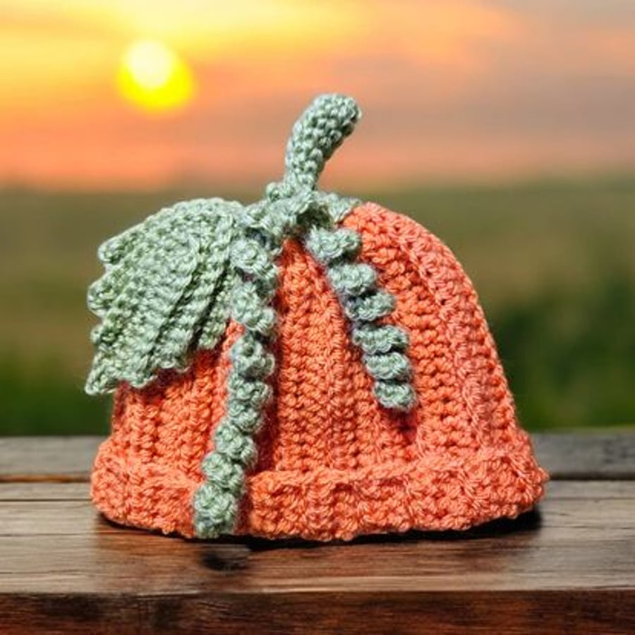 Crochet Handmade Halloween Pumpkin Hats
