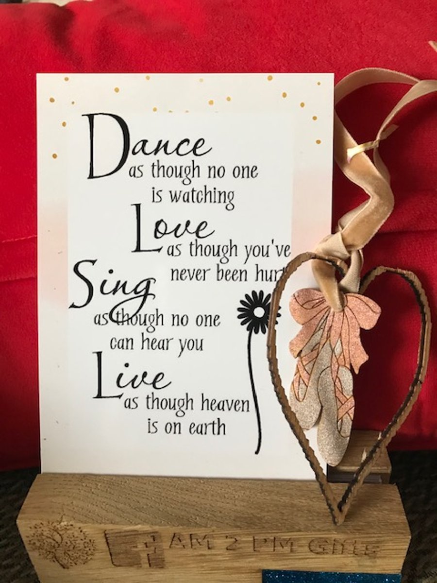 Dance Decuration and Quote Card