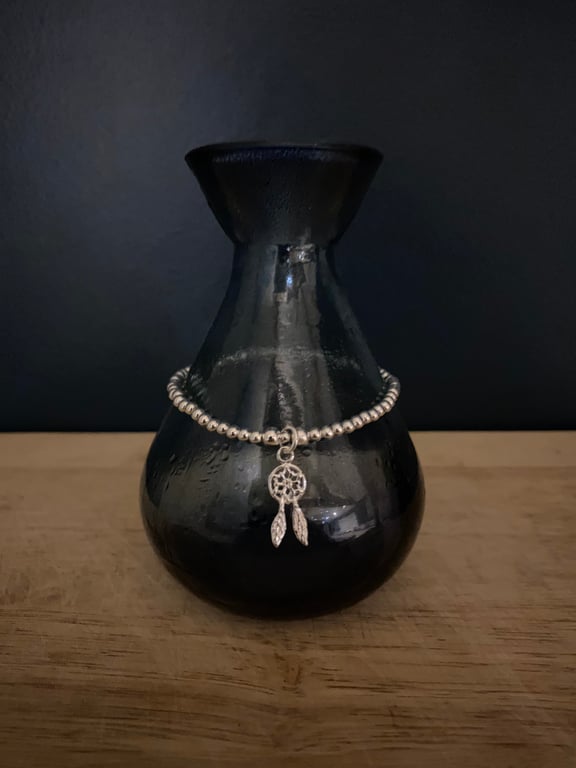  Sterling Silver Dreamcatcher Bracelet (396)