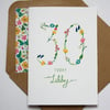 Wildflower personalised age card