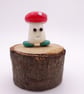small glass toadstool man - Image 3