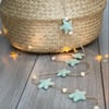 Planet Friendly Pale Blue Star Garland