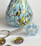 Handbag Charm, Aquamarine Crystal Star, with a Chainmaille Chain and Keyring - Image 4