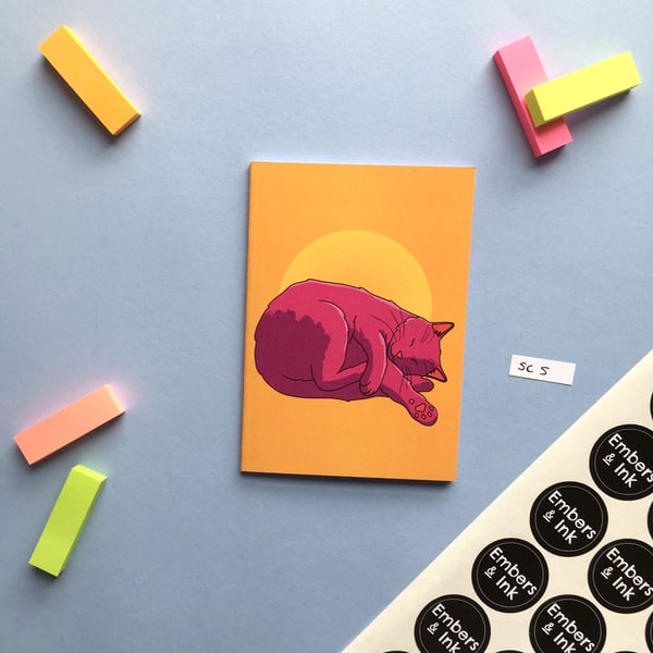 SLIGHT SECONDS SALE Sleeping Cat A6 Notebook 'SC5