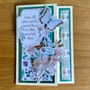 Card. Unique floral card for a special occasion