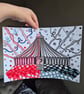 A4 Welcome To The Circus Original - Unframed Horror Illusion Art - Image 2