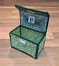 Business card holder - green mix pattern and velcro closure - Image 1