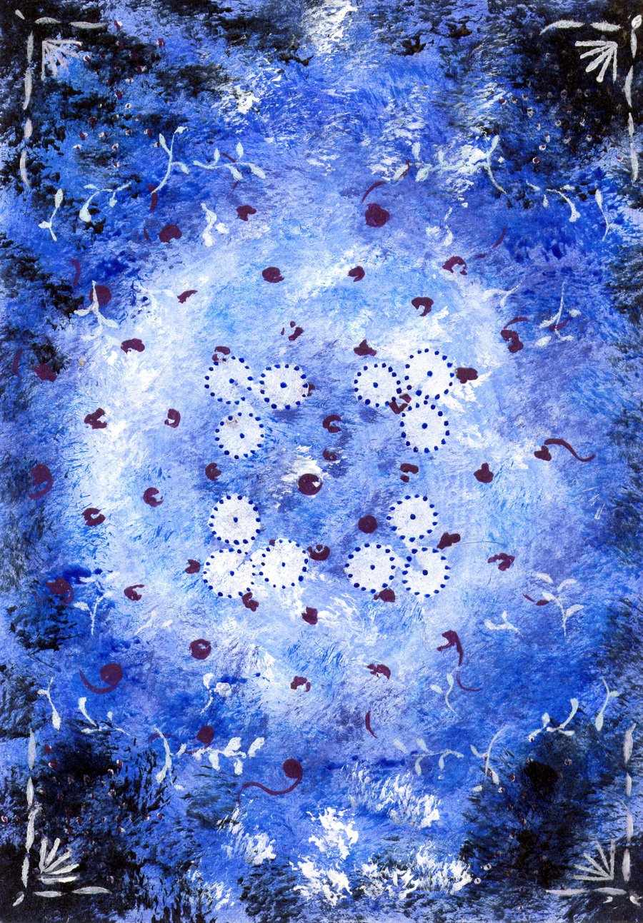 Mists, unmounted A4 handmade picture