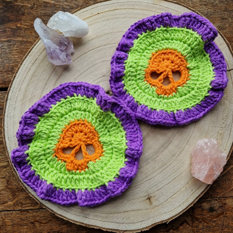 Skull Coaster, Skull Decoration, Halloween Decoration, Halloween Coaster