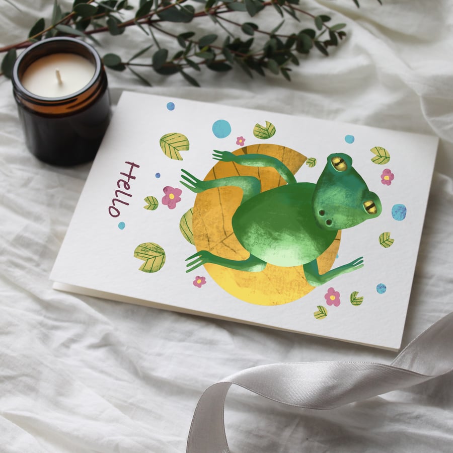 Hello Frog  Card