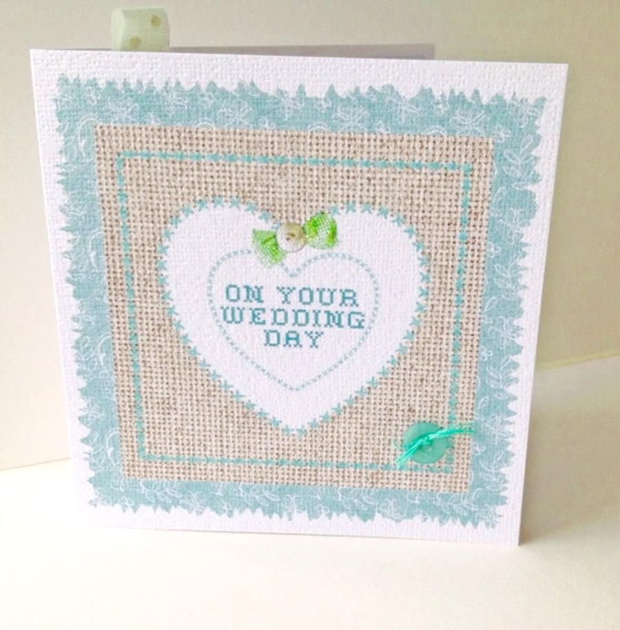 SALE Greeting Card,Wedding Day Card,Can Be Personalised.