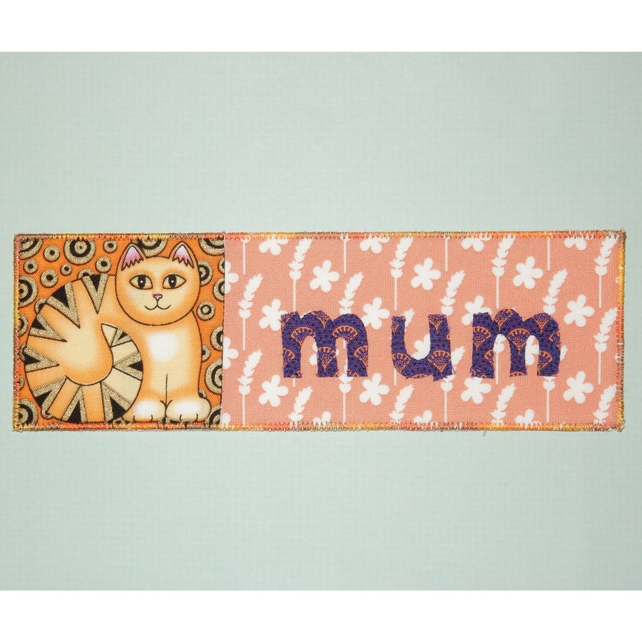 Bookmark Mum and ginger cat